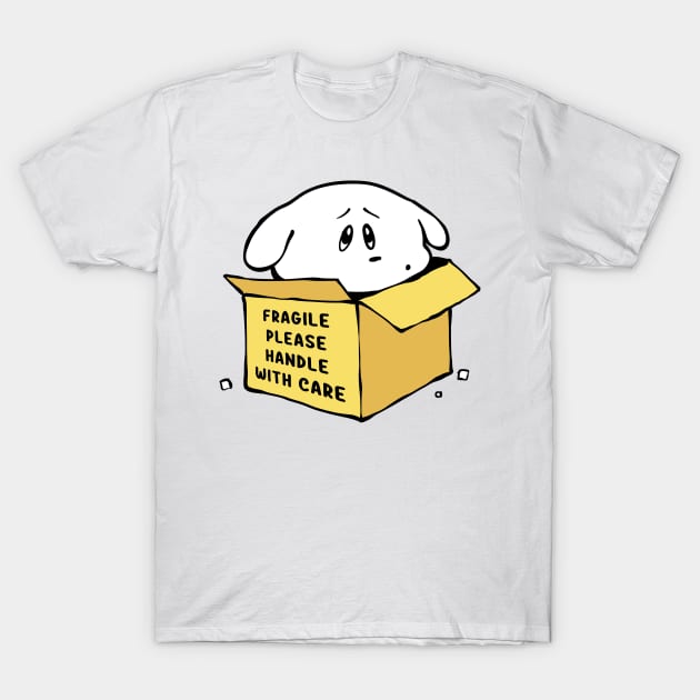 Fragile Puppy T-Shirt by mohymochi